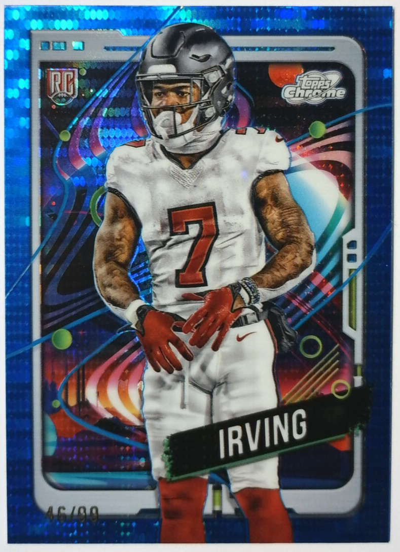 2024 Topps Cosmic Chrome Bucky Irving RC #188 Blue Moon Refractor /99