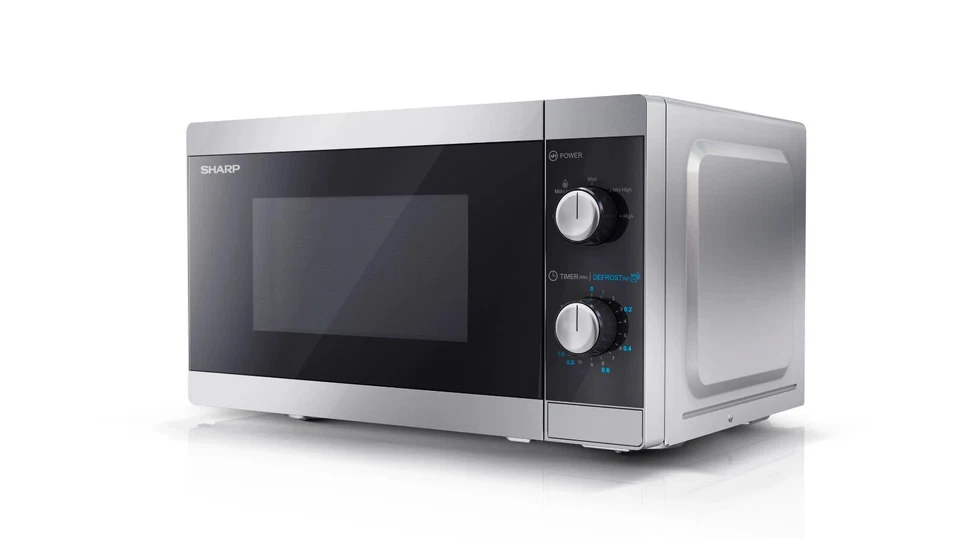 Sharp YC-MS01ES Forno Microonde 20L 800W Funzione Scongelamento Timer Argento - Immagine 3 di 4