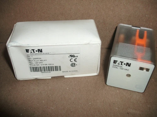 EATON D5RR3A 3PDT FLAT RELAY 120 VAC COIL 3-4156-1001A