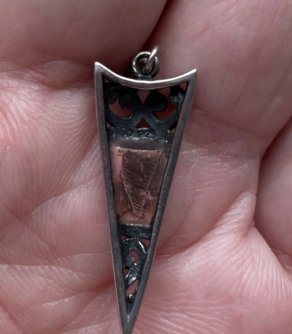 Spike Celtic Dangle Earrings Scroll Sterling Shel… - image 8