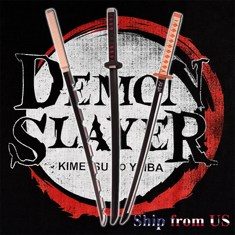 39" Kimetsu Yaiba Demon Slayer Katana Sword Blade Halloween Cosplay Costume Prop - Image 2 of 4