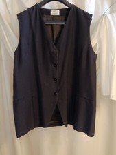 Gianni Sports Special Sizes Black Womens 4 Button Vest Usa Size 16