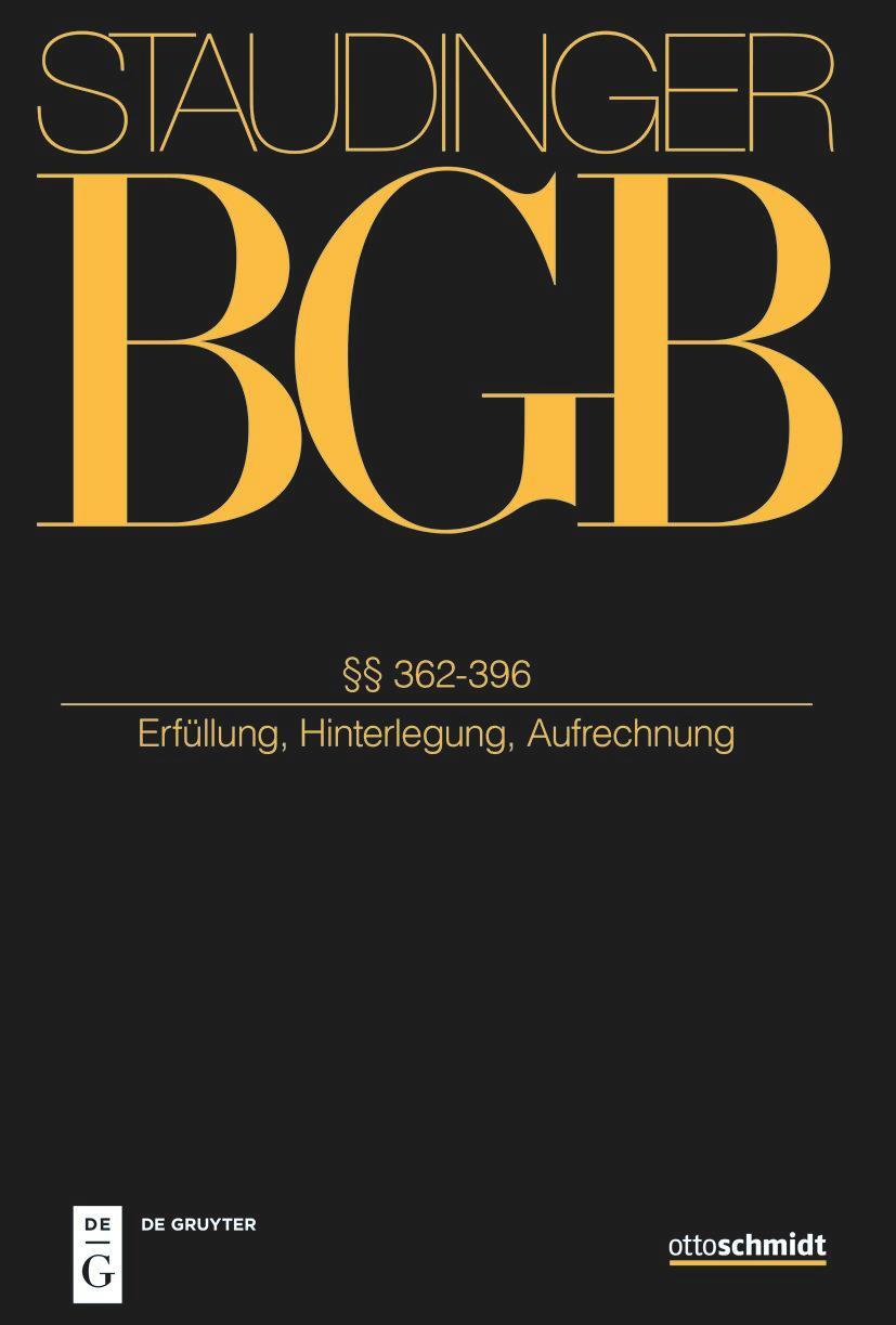 Thumbnail - Staudingers Kommentar Bgb §§ 362-396 (erfüllung, Hinterlegung,