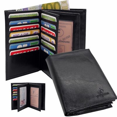 Portefeuille Pour Femme En Cuir Avec Porte-Cartes De Crédit Et Compartiments À Fermeture À - Foto 3