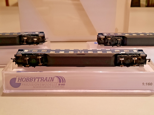 Hobbtrain Spur N Doppelstockset Ep. 3a blau H 22010 in OVP, neuwertig - Bild 3 von 4