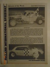 1972 Holland International Speedway NY program Jim Root Don Belzile Nascar race