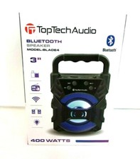 TopTech Portable Bluetooth Speaker System Bla...