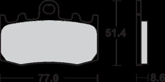SBS 烧结前刹车片一对适用于宝马 R1200ST 08 — 第 2/4 张图片