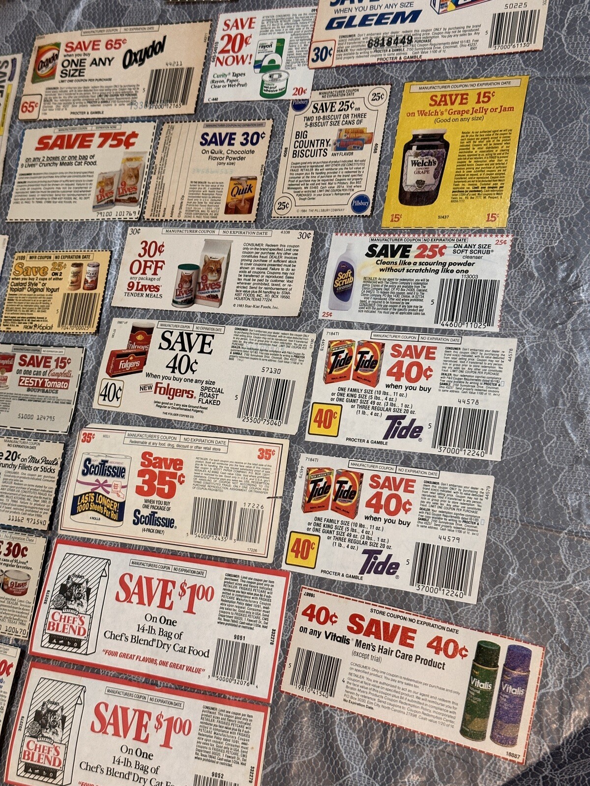 Vintage 1980’s 124 Retail Coupons Lot Excellent Condition + Vintage