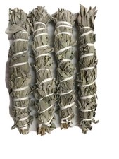 12  -13  Long Wild California White Sage Smudge Stick Pack of 4 Free Shipping
