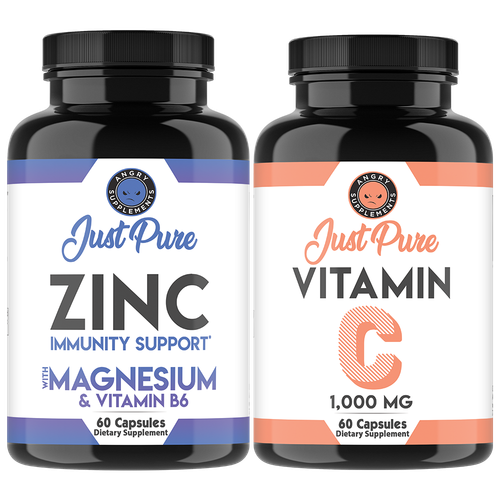 Just Pure Zinc + Magnesium & Vitamin B6 and Vitamin C Pill Immunity
