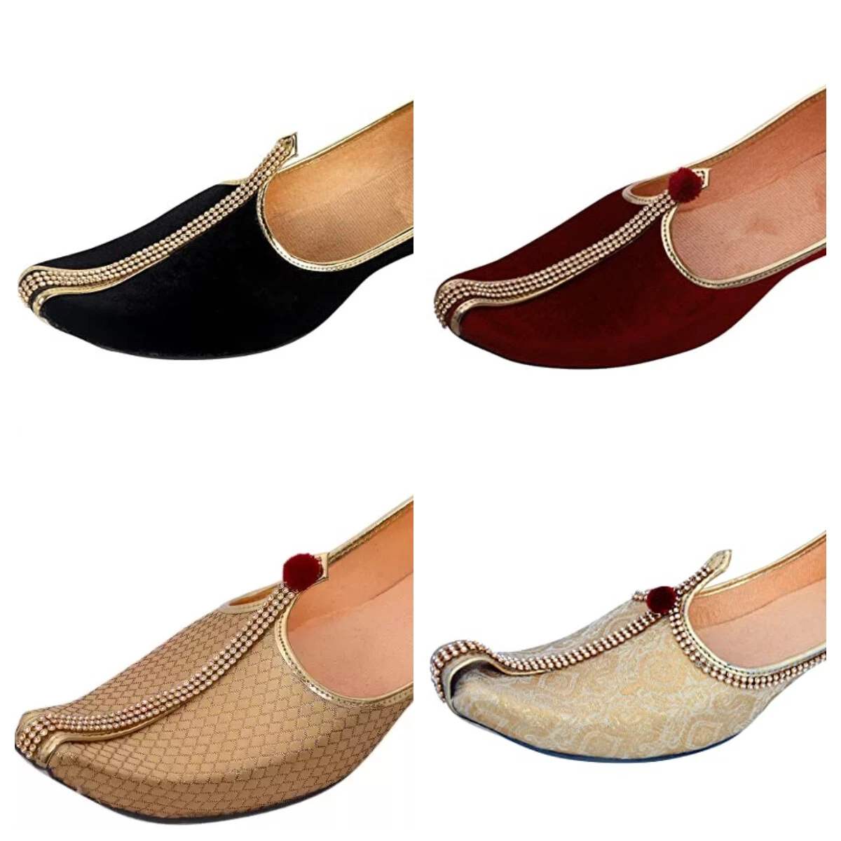 Aura Mens flat jutti wedding mojari ethnic shoes US size 8-12 TAAR
