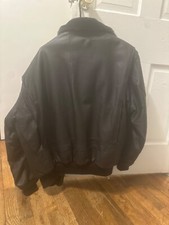 us navy leather flight jacket vintage