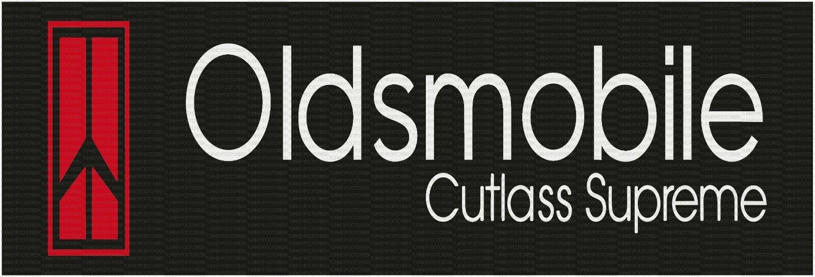 Oldsmobile Cutlass Supreme 6" x 18" Metal Sign