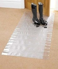 Plastic Vinyl Carpet Protector Home Office Hallway Clear Runner Mat 1ft - 50ft