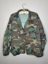 Edcar Industries Mens Lg-Short NATO 6070/0414 Woodland Camo Nylon/Cotton Jacket