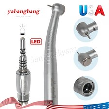 Dental Fiber Optic LED High Speed Handpiece Turbine / Quick Coupling 4Holes YD6