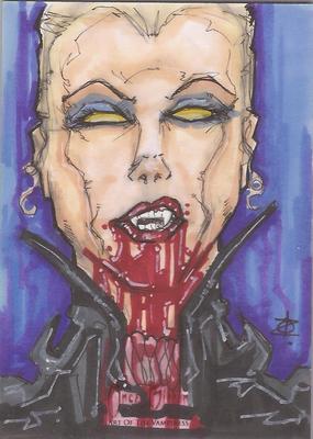 Once Bitten - Art of the Vampiress ''Chris 'OZ' Fulton'' Sketch Card