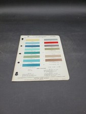 1961 DITZLER PPG DODGE DART AND LANCER PAINT CHIP SWATCH SHEET FORM 6102