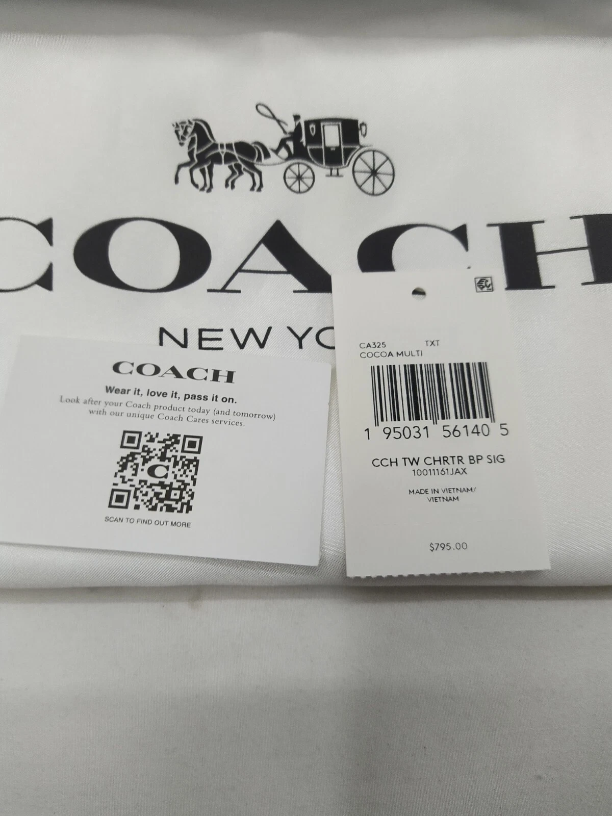 Zaino charter Coach X Tom Wesselmann firmato jacquard tessile