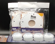 ONE SET BOB EEZ NO-TANGLE YARN BOBBINS WITH BUILT IN WEIGHTS  2 BRAIDING DISKS