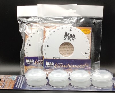ONE SET BOB EEZ NO-TANGLE YARN BOBBINS WITH BUILT IN WEIGHTS & 2 BRAIDING DISKS