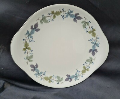 ROYAL DOULTON Burgunder BROT UND BUTTERPLATTE KUCHENPLATTE 