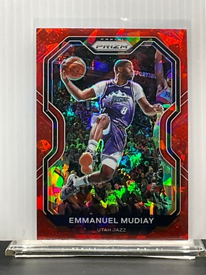 2020-21 Prizm Basketball - Emmanuel Mudiay - Red Cracked Ice - Jazz