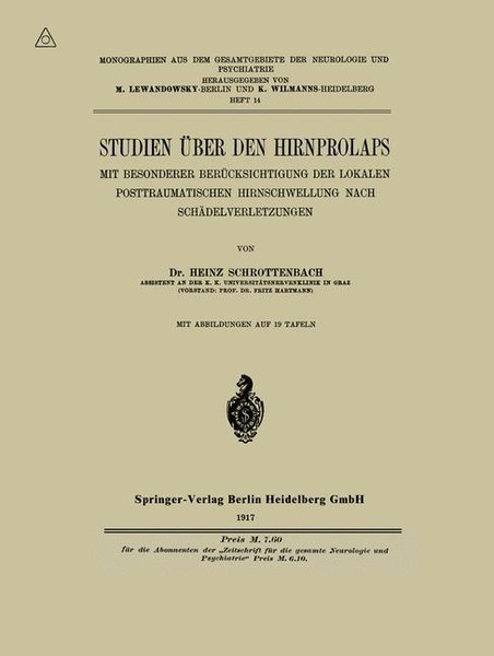 Studien üBer Den Hirnprolaps | Buch | 9783662342084-image