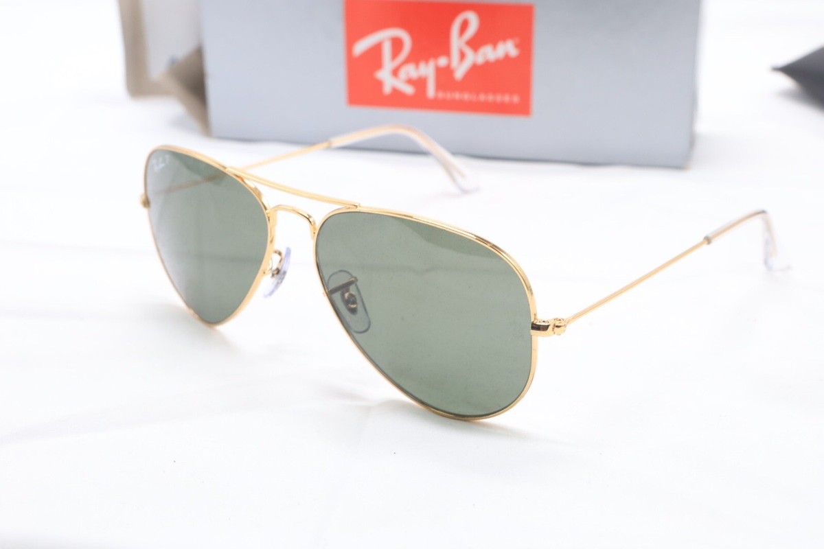 Ray-Ban Aviator Large Metal RB3025 L0205 58mm Gold with G-15 Green
