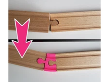 PROBLEM SOLVED! (3) Wooden Train Tracks STRESS RELIEF for Thomas - Brio - IKEA 