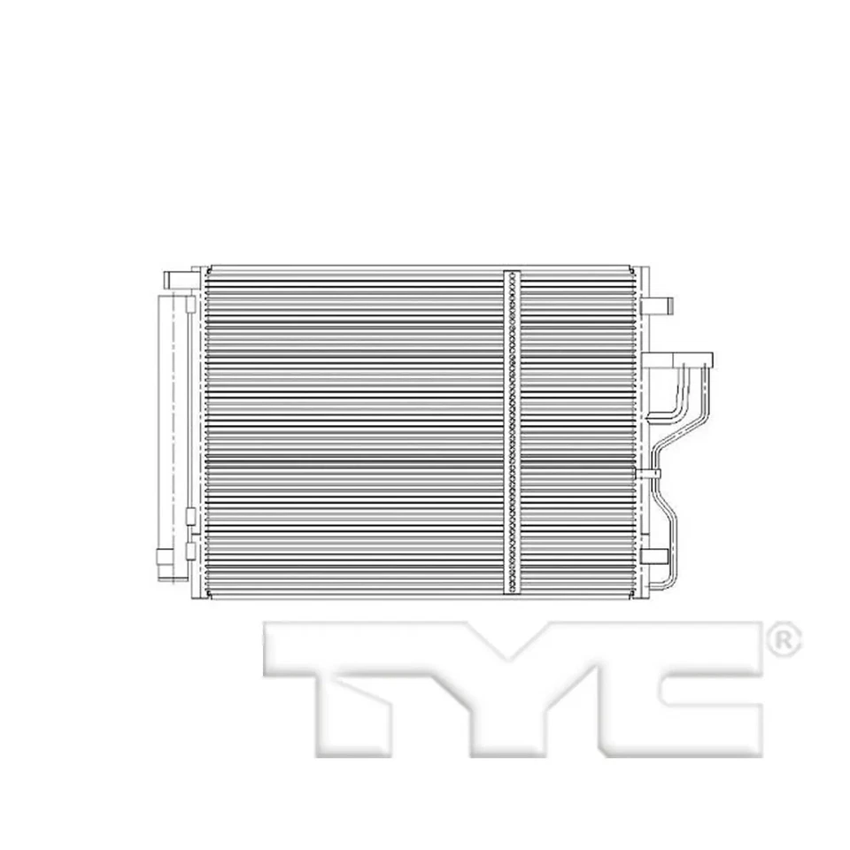 A/C Condenser-SX, Sport Utility TYC 3993 fits 2011 Kia Sportage 2.0L-L4 - Image 4 of 4