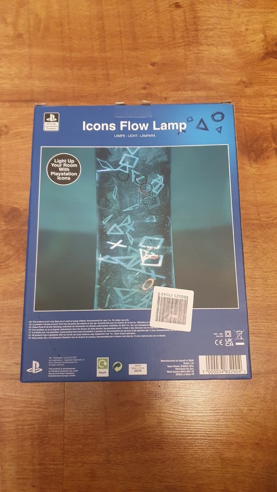 Official PlayStation Icons Flow Lamp Boxed Lava Lamp eBay