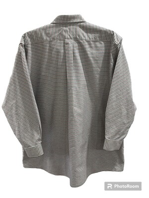 L L Bean Men's Traditional Fit Check Button Up Dress Shirt 18 33