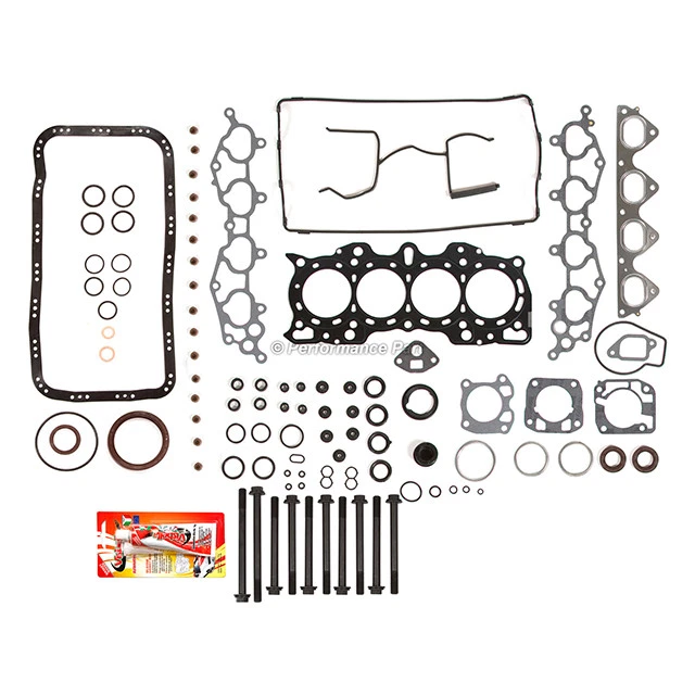 Juego completo de juntas pernos de cabeza para 90-01 Acura Integra LS RS DOHC B18A1 B18B1 Foto 2 de 4