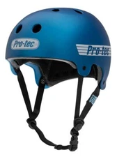 Pro-Tec Helmet Old School Cert Matte Metallic Blue Skate/Longboard/Skateboard