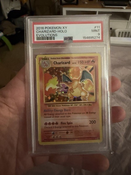 Charizard 11/108 Holo Rare PSA 9 Cert The Pokemon Company 2016 Evolutions
