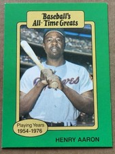 1987 Hygrade All-Time Greats #NNO Henry Aaron