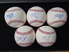 Lot of 5 Pre Rookie Kris Bryant Signed Autographed Official MLB (OML) Baseball