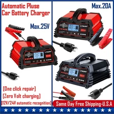 20A 25A 30A 40A Smart Battery Charger for 12V 24V Lead-Acid 12V Lifepo4 Battery