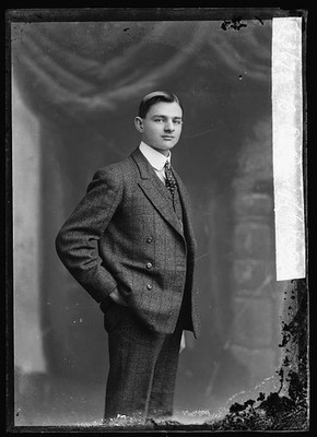Photo:B.E. Kobaugh Portrait Young Man Suit c1904