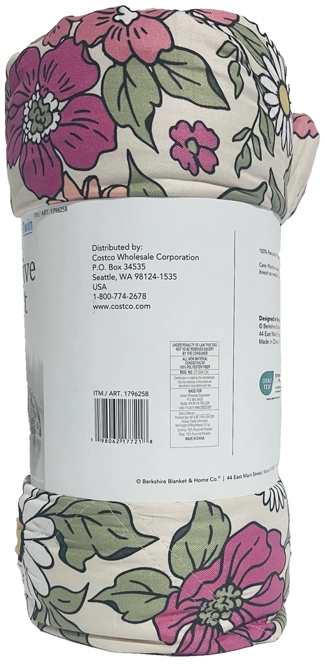 Berkshire Down Alternative Filled Blanket Twin Size 66" X 96" - Image 2 of 2