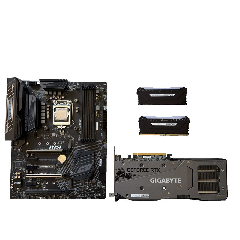 MSI Z370 motherboard,corsair DDR4,intel i5-8600,Nvidia geforce 3060 TI videocard