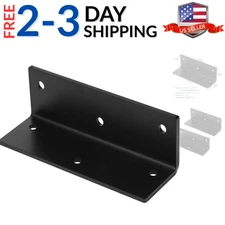2 PCS 9" x 3" Heavy Duty Metal Large L Angle Brackets, 90 Degree Corner Brace...