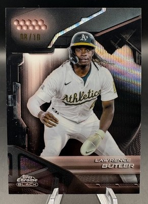 2026 Topps Chrome Black Lawrence Butler Rose Gold Refractor /10 #195 Athletics