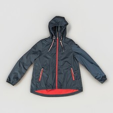 Tommy Hilfiger Women's Windbreaker Jacket Rain Jacket Full Zip Size Small Blue