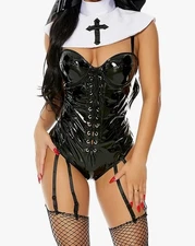 Forplay Women's Nun Costume Say Your Prayers Religious Halloween Fancy Dress