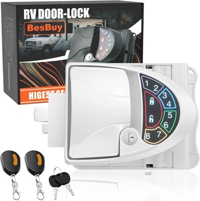 RV Keyless Entry Door Lock Camper Trailer Lock for RV Caravan Travel Trailers