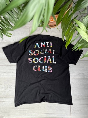 【即発送】ANTI SOCIAL SOCIAL CLUB ASSC X BT21■ロゴ Tシャツ ASSC Anti Social Social Club Black T Shirt Tee BT21 XLarge