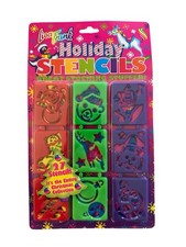 Vintage Lisa Frank Holiday Christmas Stencils Easter Stocking Stuffers Santa